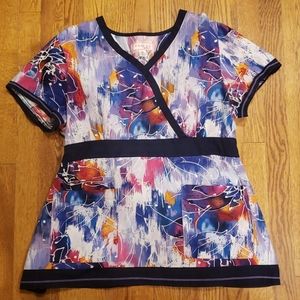Koi by Kathy Peterson scrub top
